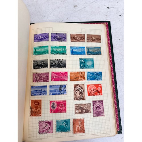 88 - Various postage stamp albums, including 19th and 20th century India