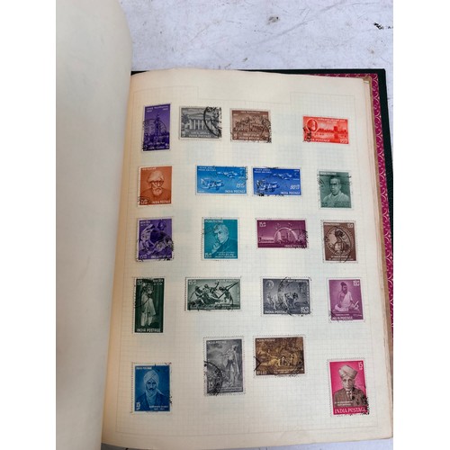 88 - Various postage stamp albums, including 19th and 20th century India