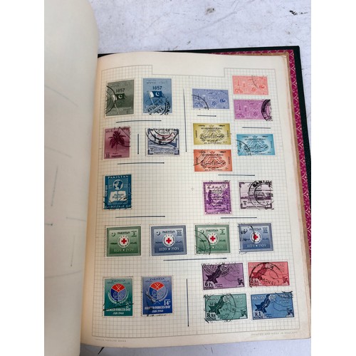 88 - Various postage stamp albums, including 19th and 20th century India