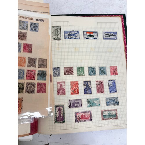 88 - Various postage stamp albums, including 19th and 20th century India