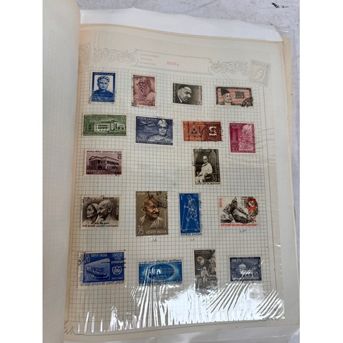 88 - Various postage stamp albums, including 19th and 20th century India