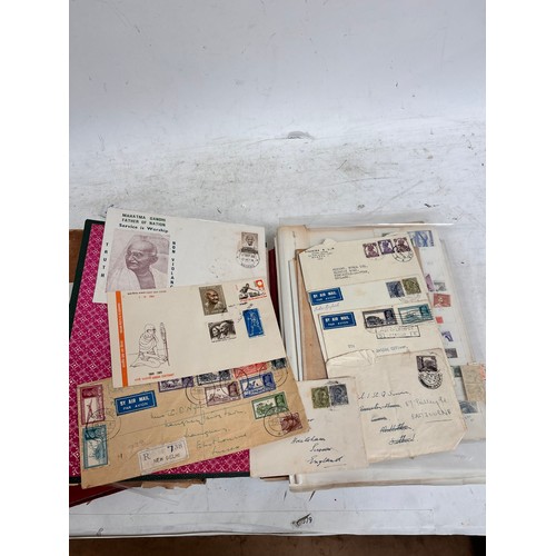 88 - Various postage stamp albums, including 19th and 20th century India