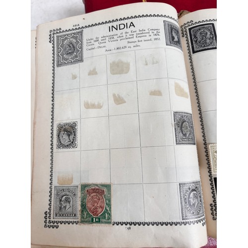 88 - Various postage stamp albums, including 19th and 20th century India