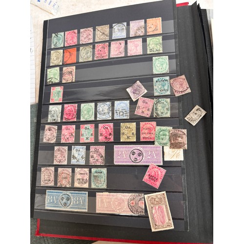 88 - Various postage stamp albums, including 19th and 20th century India