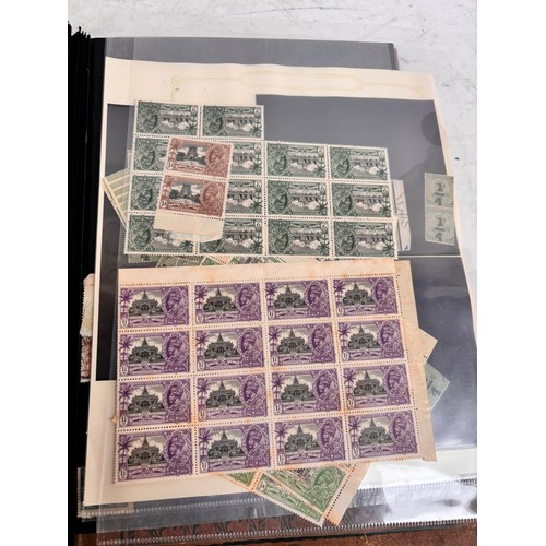 88 - Various postage stamp albums, including 19th and 20th century India