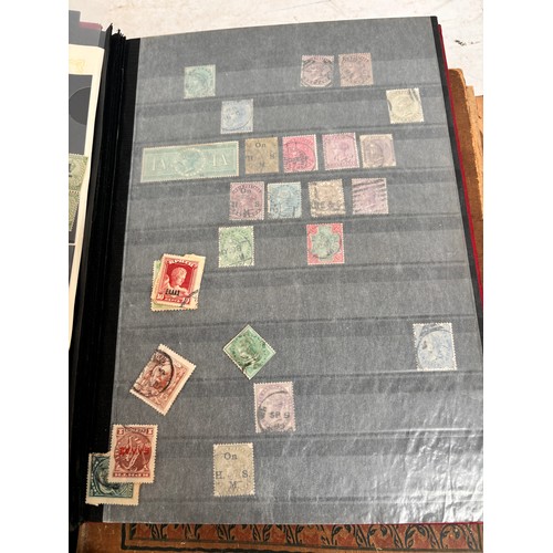 88 - Various postage stamp albums, including 19th and 20th century India