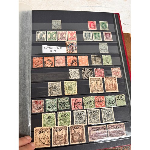 88 - Various postage stamp albums, including 19th and 20th century India