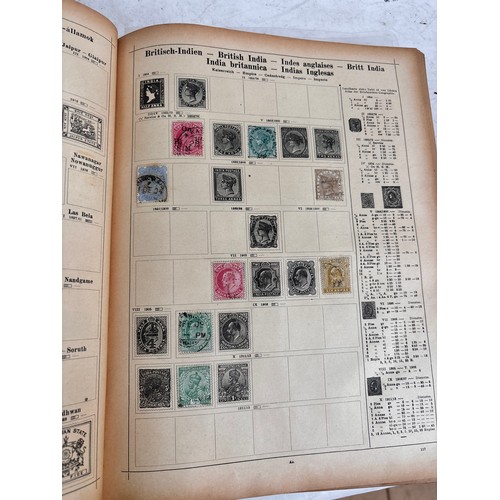 88 - Various postage stamp albums, including 19th and 20th century India