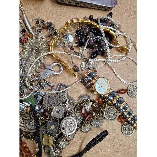 1102 - Various Vintage and modern costume jewellery, including some silver such as cubic zirconia tennis br... 