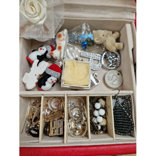 1102 - Various Vintage and modern costume jewellery, including some silver such as cubic zirconia tennis br... 