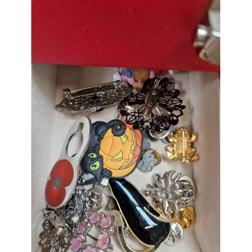 1102 - Various Vintage and modern costume jewellery, including some silver such as cubic zirconia tennis br... 