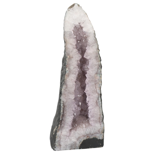 105 - A large clear amethyst cathedral geode, 31.9kg, height 70cm, width 25cm