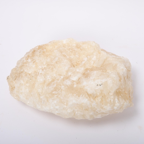 107 - A clear calcite geode specimen, length 25cm