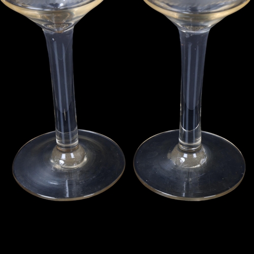 115 - Success To The British Fleet 1759, set of 10 handmade goblets, made in 1909 to commemorate the 150th... 