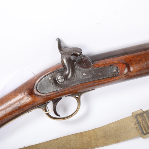 120 - An 1842 pattern Tower military percussion carbine, .65 calibre, for mounted constabulary and paramil... 