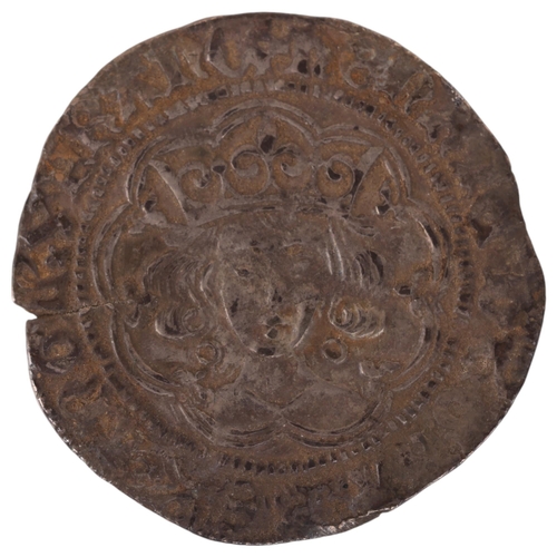 15 - Henry VIII (1485-1509), a silver Groat, Laker Bust E right, diameter 24mm, 2.8g