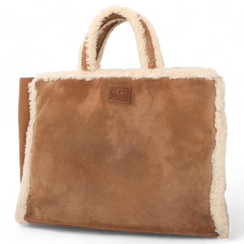 158 - UGG - sheepskin bag, length 37cm