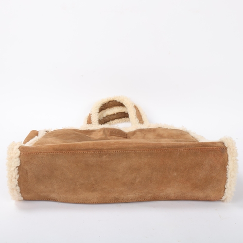 158 - UGG - sheepskin bag, length 37cm