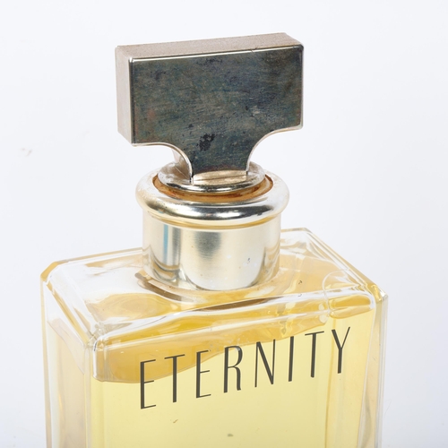 161 - CALVIN KLEIN ETERNITY - a large display perfume bottle, height 24cm