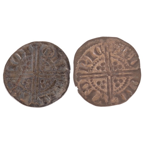 17 - Henry III (1216-1272) two silver Long Cross Pennies, approx diameter 18mm