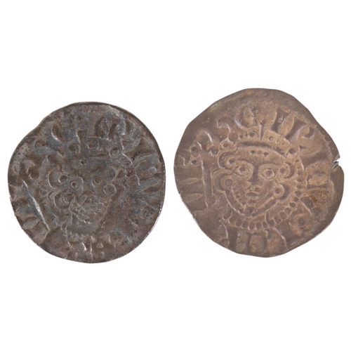 17 - Henry III (1216-1272) two silver Long Cross Pennies, approx diameter 18mm