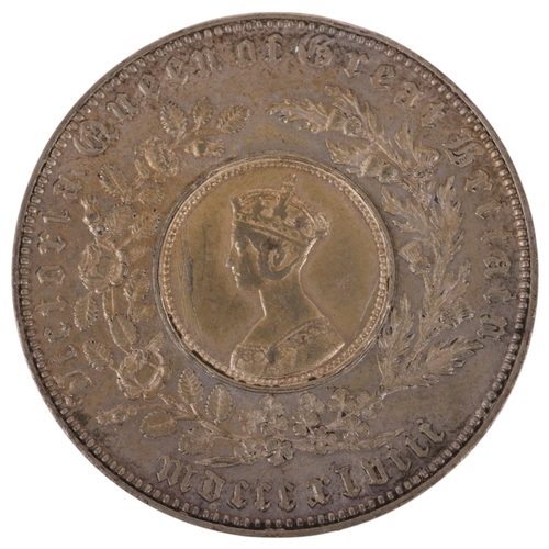 19 - Victoria 1837-1901, an 1848 Model Crown by H.Hyams, diameter 26mm, 8.1g