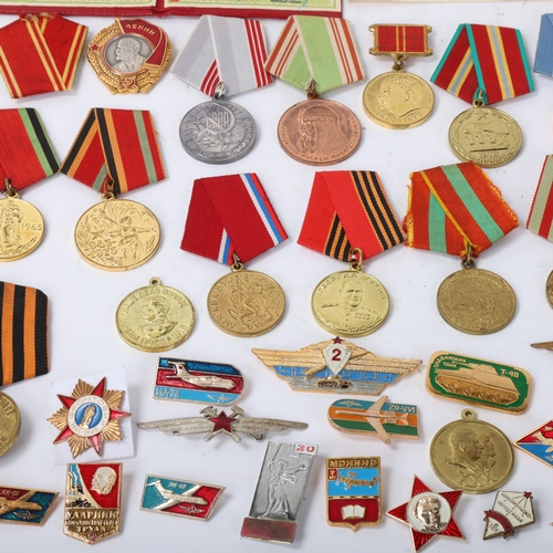 201 - Chinese and Russian medals, badges and paper