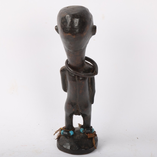 224 - Bakongo Tribal carved wood figure, Congo/Angola, height 24cm