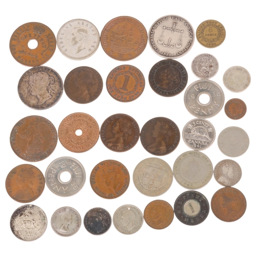 65 - A collection of silver and copper coins from British Commonwealth/Empire 19th and 20th century