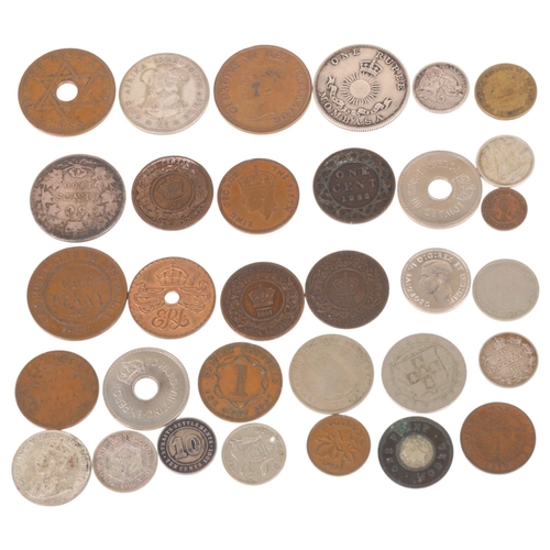 65 - A collection of silver and copper coins from British Commonwealth/Empire 19th and 20th century