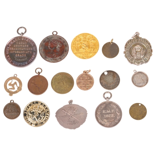 66 - A collection of commemorative medals, including Tailwaggers club, Nelson centenary, Edward VII coron... 