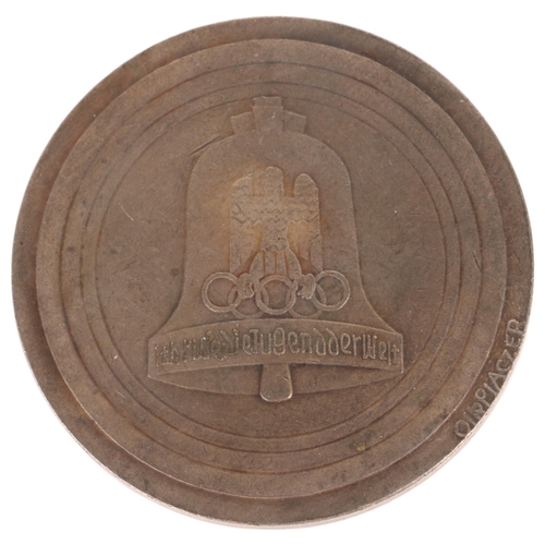 80 - 1936 Berlin Olympic Games Participation medal, diameter 37mm