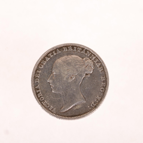 88A - Queen Victoria, a silver sixpence dated 1847 with the last 7 struck over with an 8