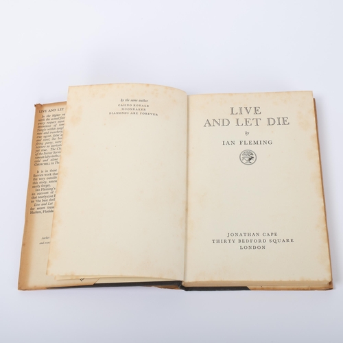 89 - Ian Fleming: 'Live and Let Die', 3rd Edition Jonathan Cape, London 1956, cloth black/gilt hardcover ... 