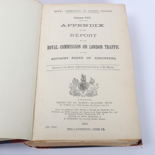 94 - Royal Commission On London Traffic 1905, volume VIII appendix to the Report to the Royal Commission ... 