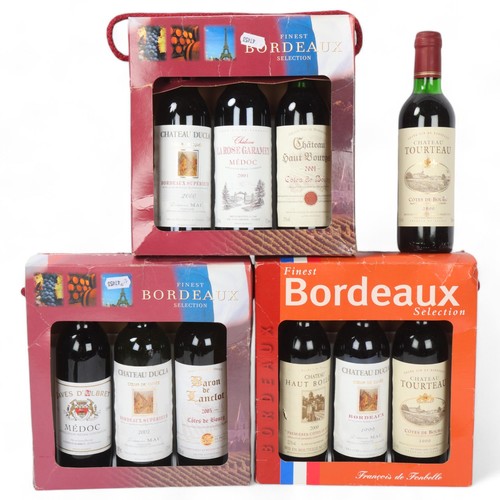 270 - 10 half bottles of Bordeaux red wine, vintages 1999 to 2003