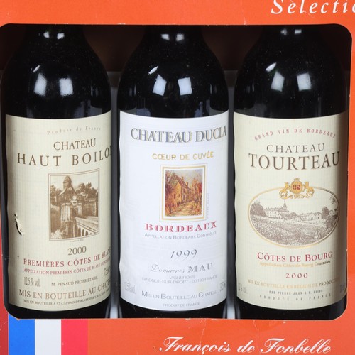 270 - 10 half bottles of Bordeaux red wine, vintages 1999 to 2003