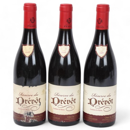 272 - 3 bottles French red wine, 2000 Reserve du Drevot, Cotes du Rhone