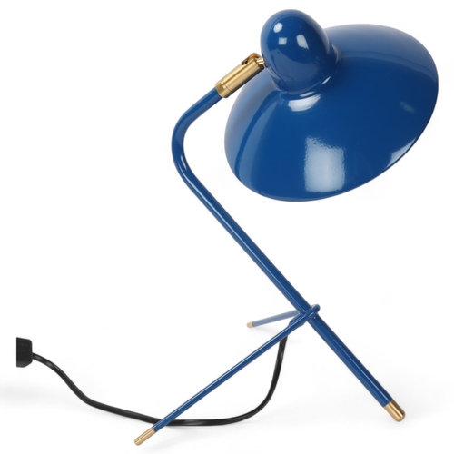 430 - Di Classe, an Arles mid-century style desk lamp by DOMEI ENDO with adjustable blue shade, height 37c... 