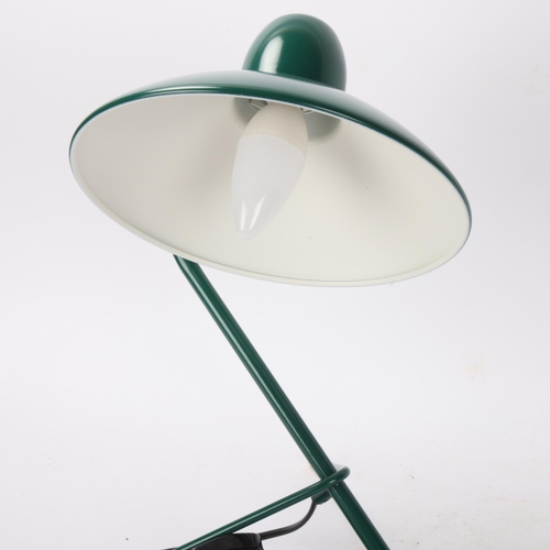 431 - Di Classe, an Arles mid-century style desk lamp by DOMEI ENDO with adjustable green shade, height 37... 