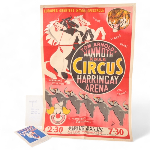 467 - A 1940s'/50s' Circus poster, 