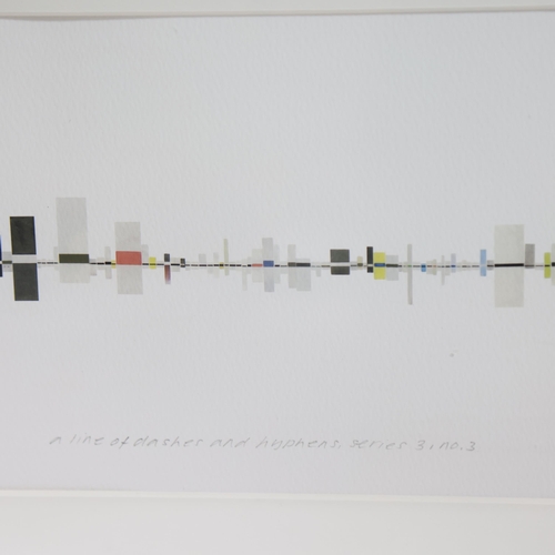 469 - ALEX DIPPLE, A Line Of Dashes And Hyphens, series 3, no. 3, colour print, signed and titled in penci... 