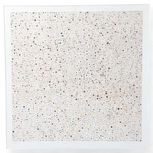 470 - ALEX DIPPLE, Dots And Full Stops, colour print, signed in pencil, no. 49/50, aluminium frame, overal... 