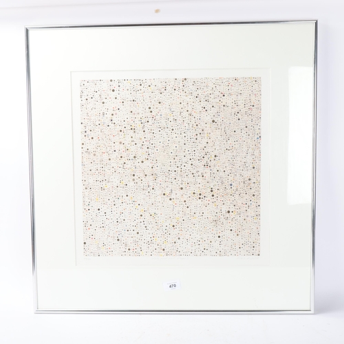 470 - ALEX DIPPLE, Dots And Full Stops, colour print, signed in pencil, no. 49/50, aluminium frame, overal... 