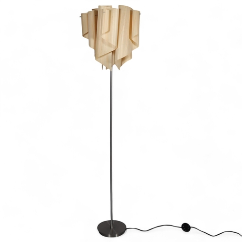 501 - Di Classe, an Auro floor lamp by DOMEI ENDO, with Japanese Hinoki veneer and acrylic shade, height 1... 