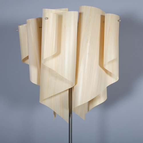 501 - Di Classe, an Auro floor lamp by DOMEI ENDO, with Japanese Hinoki veneer and acrylic shade, height 1... 