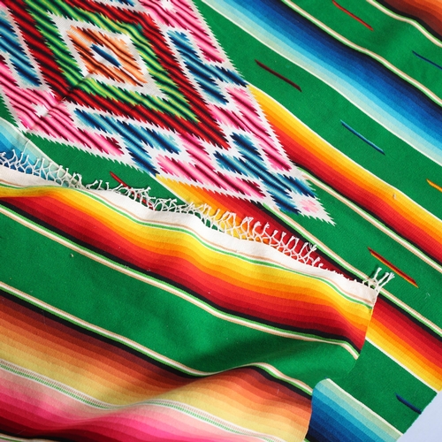 502 - A Mexican Saltillo Serape 