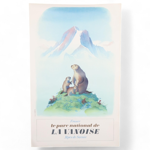 505 - Samivel' Paul Gayet-Tancrède (1907-1992), A vintage 1980s' Ski advertising poster, Le Parc National ... 