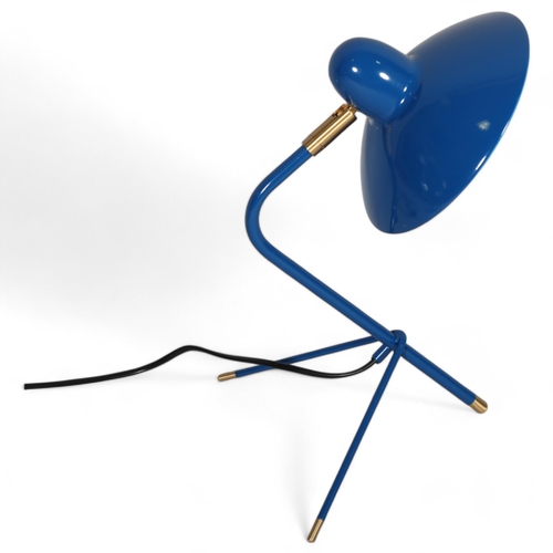 519 - Di Classe, an Arles mid-century style desk lamp by DOMEI ENDO with adjustable shade, approx height 4... 