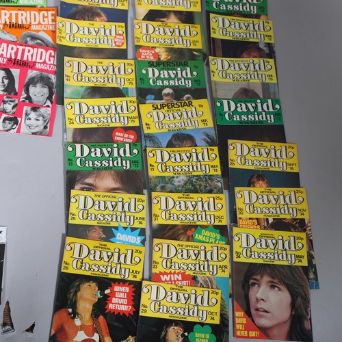 531 - A collection of 1970s' music magazines, The Partridge Family  No1-4, 20 copies of David Cassidy maga... 